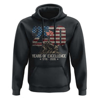 250 Years Of Excellence Hoodie 250th American Anniversary Independence Day - Wonder Print Shop