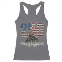 250 Years Of Excellence Racerback Tank Top 250th American Anniversary Independence Day - Wonder Print Shop