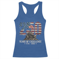 250 Years Of Excellence Racerback Tank Top 250th American Anniversary Independence Day - Wonder Print Shop