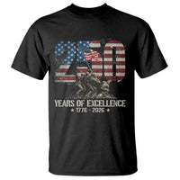 250 Years Of Excellence T Shirt 250th American Anniversary Independence Day - Wonder Print Shop