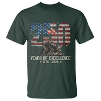 250 Years Of Excellence T Shirt 250th American Anniversary Independence Day - Wonder Print Shop