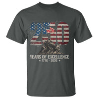 250 Years Of Excellence T Shirt 250th American Anniversary Independence Day - Wonder Print Shop