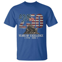 250 Years Of Excellence T Shirt 250th American Anniversary Independence Day - Wonder Print Shop