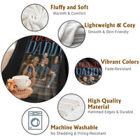 Funny 4th Of July Patriotic Founding Daddy Founding Fathers Throw Blanket - Wonder Print Shop