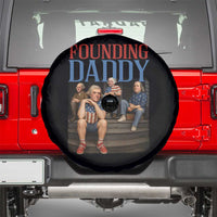 Funny 4th Of July Patriotic Founding Daddy Founding Fathers Spare Tire Cover - Wonder Print Shop