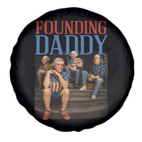 Funny 4th Of July Patriotic Founding Daddy Founding Fathers Spare Tire Cover - Wonder Print Shop