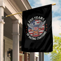 Marine Veteran 250 Years Of Eating Crayons Garden Flag American Flag - Wonder Print Shop