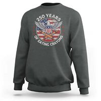 Marine Veteran 250 Years Of Eating Crayons Sweatshirt American Flag - Wonder Print Shop
