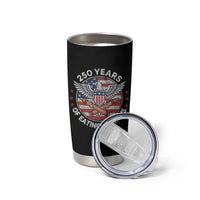 Marine Veteran 250 Years Of Eating Crayons Tumbler Cup American Flag - Wonder Print Shop