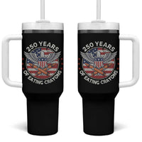 Marine Veteran 250 Years Of Eating Crayons Tumbler With Handle American Flag - Wonder Print Shop