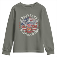 Marine Veteran 250 Years Of Eating Crayons Youth Sweatshirt American Flag - Wonder Print Shop