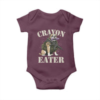 Funny Crayon Eater Baby Onesie Military Corps Proud Marine Soldier - Wonder Print Shop