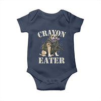 Funny Crayon Eater Baby Onesie Military Corps Proud Marine Soldier - Wonder Print Shop