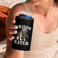 Funny Crayon Eater 4 in 1 Can Cooler Tumbler Military Corps Proud Marine Soldier - Wonder Print Shop