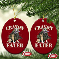 Funny Crayon Eater Ceramic Ornament Military Corps Proud Marine Soldier - Wonder Print Shop