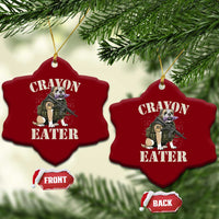 Funny Crayon Eater Ceramic Ornament Military Corps Proud Marine Soldier - Wonder Print Shop
