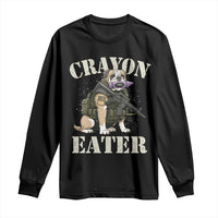 Funny Crayon Eater Long Sleeve Shirt Military Corps Proud Marine Soldier - Wonder Print Shop