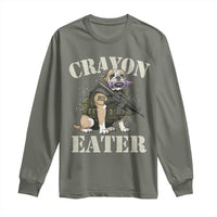 Funny Crayon Eater Long Sleeve Shirt Military Corps Proud Marine Soldier - Wonder Print Shop