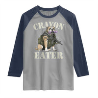 Funny Crayon Eater Raglan Shirt Military Corps Proud Marine Soldier - Wonder Print Shop