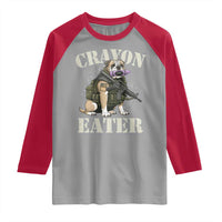 Funny Crayon Eater Raglan Shirt Military Corps Proud Marine Soldier - Wonder Print Shop