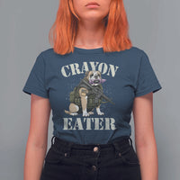 Funny Crayon Eater T Shirt For Women Military Corps Proud Marine Soldier - Wonder Print Shop