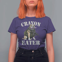 Funny Crayon Eater T Shirt For Women Military Corps Proud Marine Soldier - Wonder Print Shop