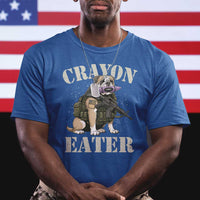 Funny Crayon Eater T Shirt Military Corps Proud Marine Soldier - Wonder Print Shop