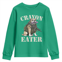 Funny Crayon Eater Youth Sweatshirt Military Corps Proud Marine Soldier - Wonder Print Shop
