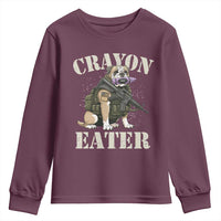 Funny Crayon Eater Youth Sweatshirt Military Corps Proud Marine Soldier - Wonder Print Shop