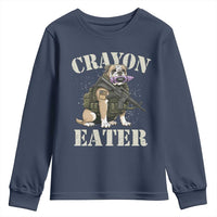 Funny Crayon Eater Youth Sweatshirt Military Corps Proud Marine Soldier - Wonder Print Shop