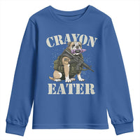 Funny Crayon Eater Youth Sweatshirt Military Corps Proud Marine Soldier - Wonder Print Shop