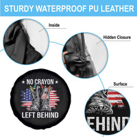 No Crayon Left Behind Spare Tire Cover Corps Squad Military Our Marine Troop Combat Boots - Wonder Print Shop