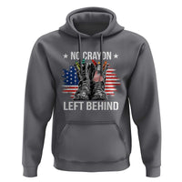 No Crayon Left Behind Hoodie Corps Squad Military Our Marine Troop Combat Boots - Wonder Print Shop