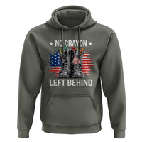 No Crayon Left Behind Hoodie Corps Squad Military Our Marine Troop Combat Boots - Wonder Print Shop
