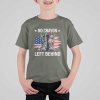 No Crayon Left Behind T Shirt For Kid Corps Squad Military Our Marine Troop Combat Boots - Wonder Print Shop