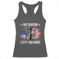 No Crayon Left Behind Racerback Tank Top Corps Squad Military Our Marine Troop Combat Boots - Wonder Print Shop