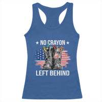 No Crayon Left Behind Racerback Tank Top Corps Squad Military Our Marine Troop Combat Boots - Wonder Print Shop