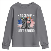No Crayon Left Behind Youth Sweatshirt Corps Squad Military Our Marine Troop Combat Boots - Wonder Print Shop