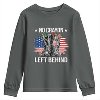 No Crayon Left Behind Youth Sweatshirt Corps Squad Military Our Marine Troop Combat Boots - Wonder Print Shop