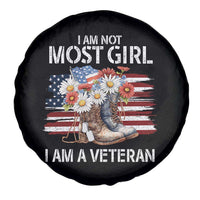I Am Not Most Girl I Am A Veteran Spare Tire Cover Female Veteran Combat Boots - Wonder Print Shop