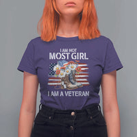 I Am Not Most Girl I Am A Veteran T Shirt For Women Female Veteran Combat Boots - Wonder Print Shop