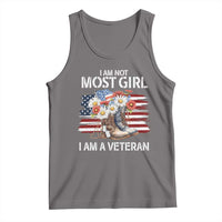 I Am Not Most Girl I Am A Veteran Tank Top Female Veteran Combat Boots - Wonder Print Shop