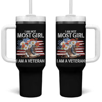 I Am Not Most Girl I Am A Veteran Tumbler With Handle Female Veteran Combat Boots - Wonder Print Shop