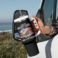 I Am Not Most Girl I Am A Veteran Tumbler With Handle Female Veteran Combat Boots - Wonder Print Shop