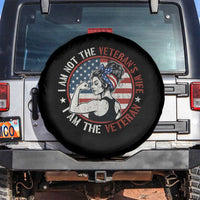 I Am Not The Veterans Wife I Am The Veteran Spare Tire Cover Female Veteran - Wonder Print Shop