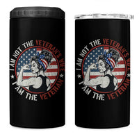 I Am Not The Veterans Wife I Am The Veteran 4 in 1 Can Cooler Tumbler Female Veteran - Wonder Print Shop