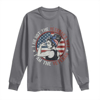 I Am Not The Veterans Wife I Am The Veteran Long Sleeve Shirt Female Veteran - Wonder Print Shop