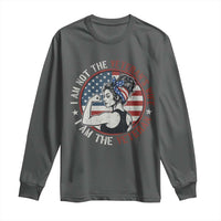 I Am Not The Veterans Wife I Am The Veteran Long Sleeve Shirt Female Veteran - Wonder Print Shop
