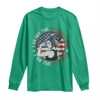 I Am Not The Veterans Wife I Am The Veteran Long Sleeve Shirt Female Veteran - Wonder Print Shop