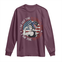 I Am Not The Veterans Wife I Am The Veteran Long Sleeve Shirt Female Veteran - Wonder Print Shop